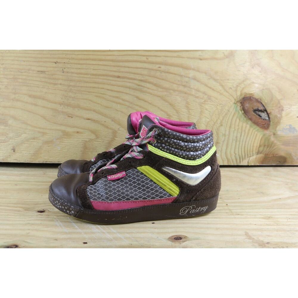 Pastry Sneakers Womens 7 Leather Brown Multicolor Mid Tops Shoes